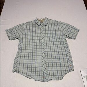 Quicksilver Size XL Men's Plaid Short Sleeve Shirt